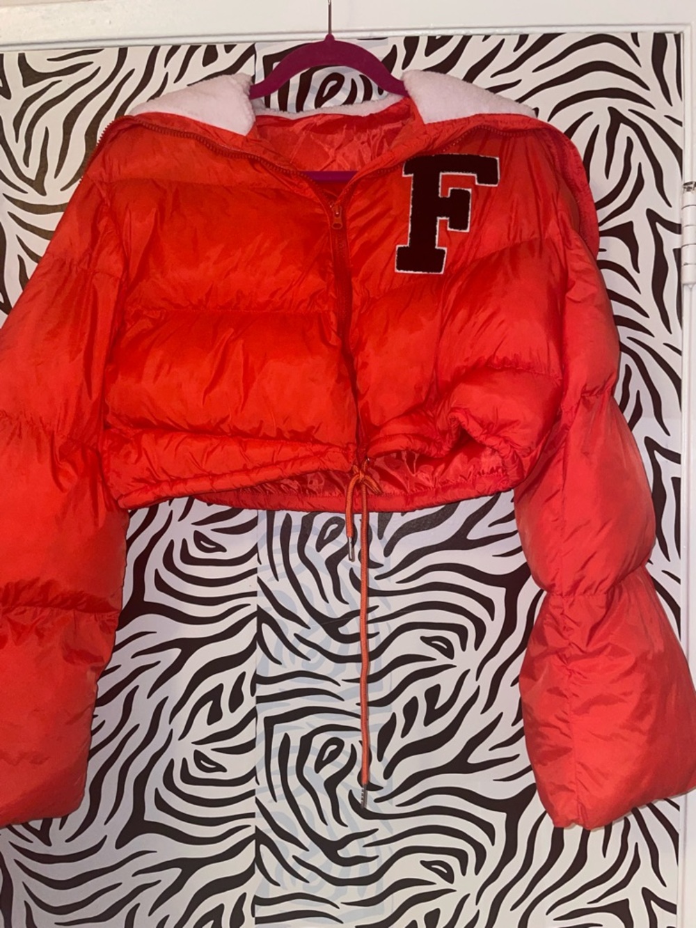 “f” puffer jacket♥️ - Picture 7 of 11
